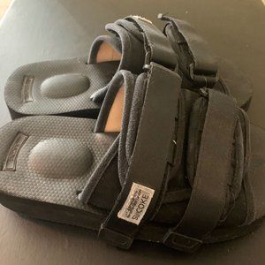 Suicoke Black Vibram Slides Sandals Sz 8